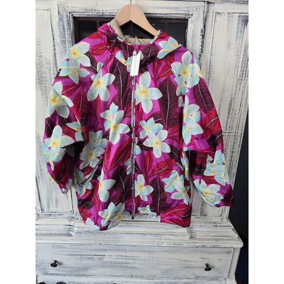 NWT Anthropologie Save the Duck Niam Floral Hooded Coat - Size 2 - Picture 5 of 5